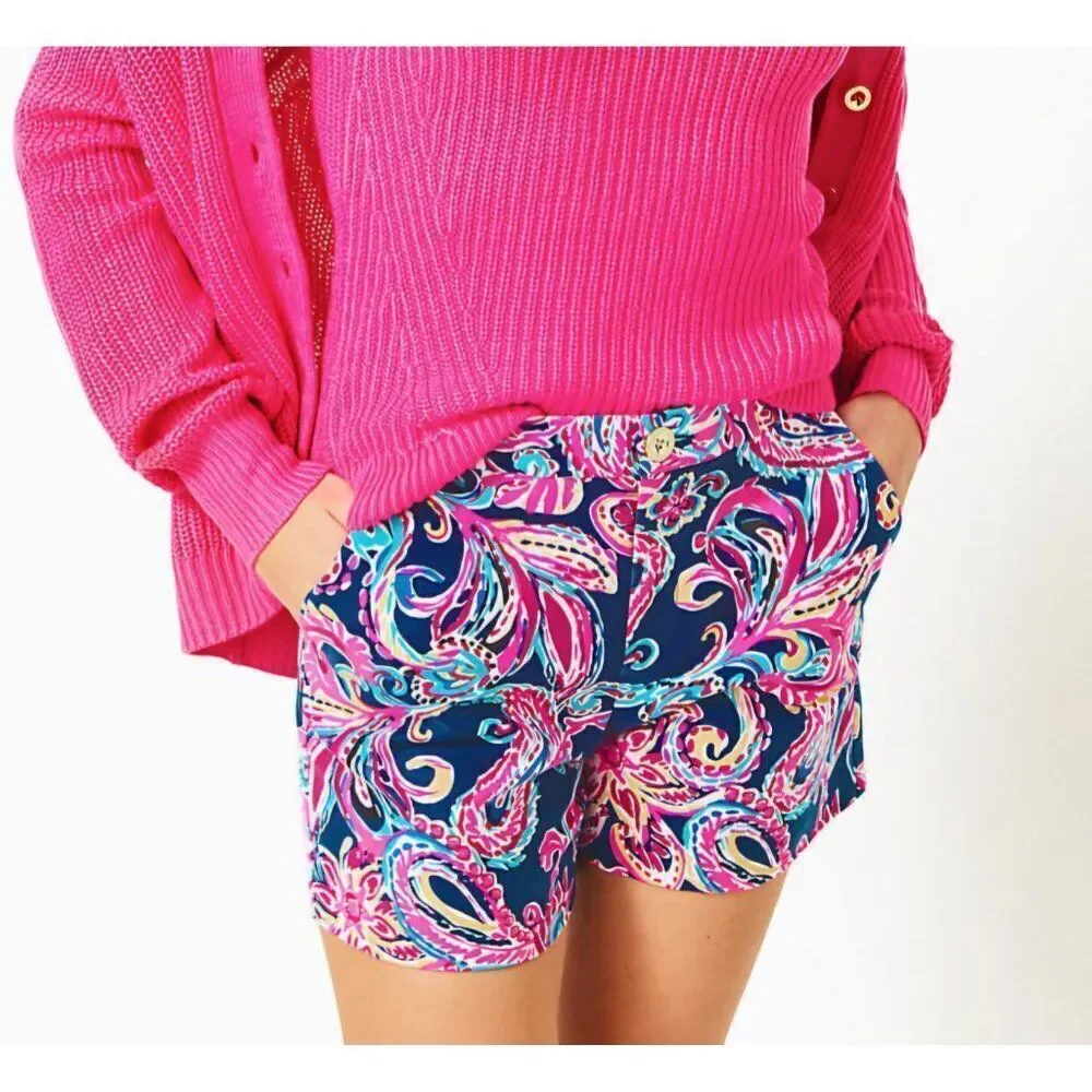 NWT Lilly Pulitzer 2 Women Shorts Gretchen High Rise 5